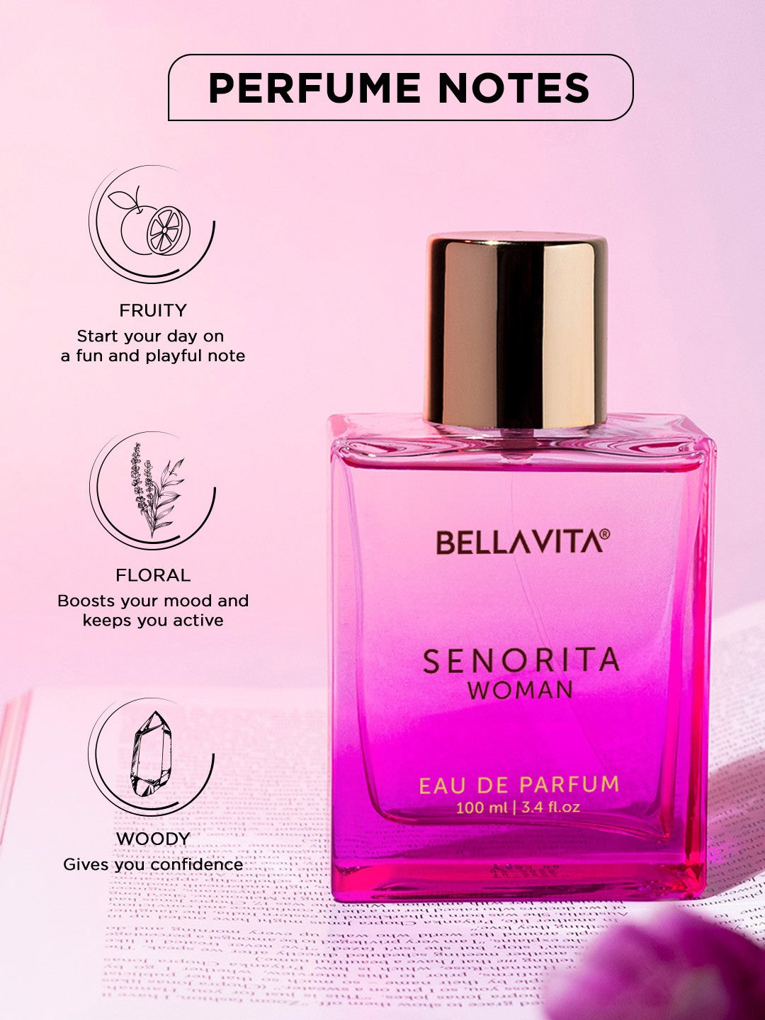 Bellavita Women Senorita Long-Lasting Eau de Parfum - 100ml