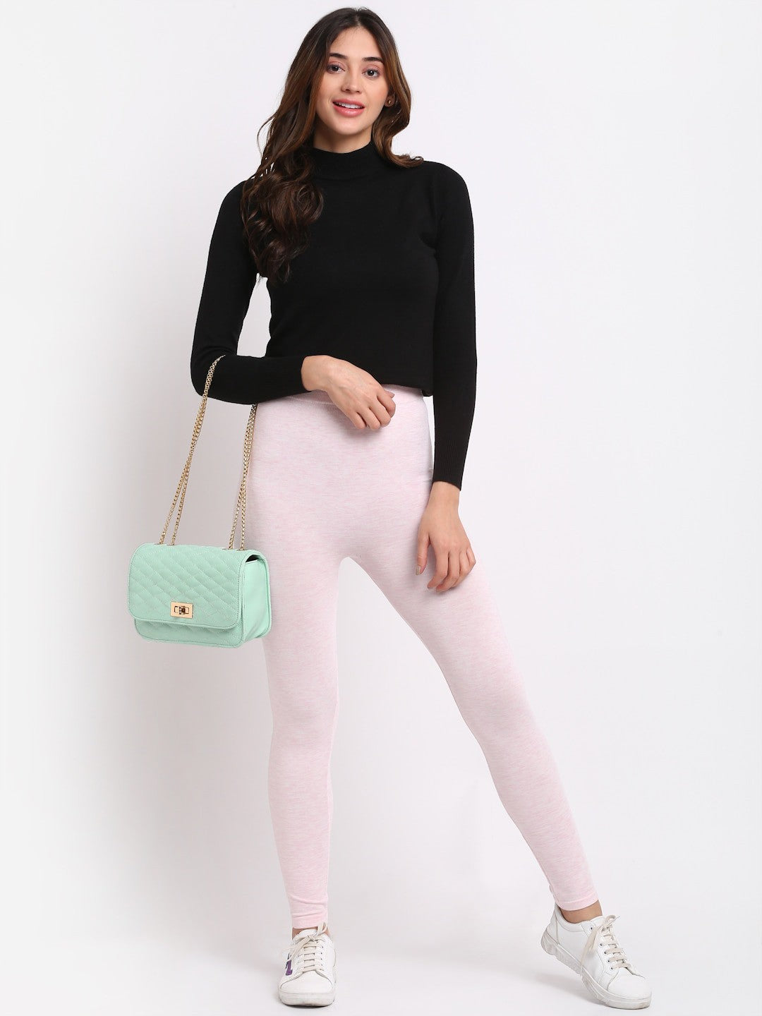 Fargo Green PU Structured Sling Bag with Quilted