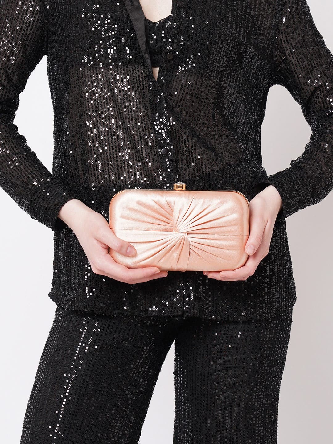 Lavie Cheer Women Pink Rectangular Framed Clutch