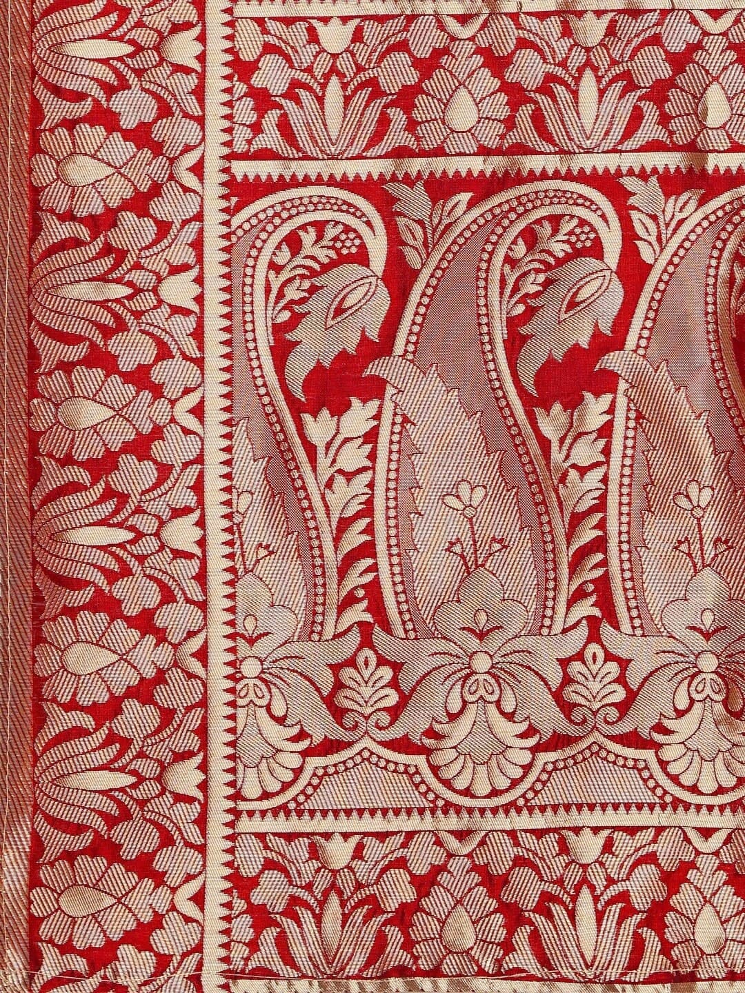Purvaja Woven Design Ready to Wear Lehenga & Unstitched Blouse With Dupatta